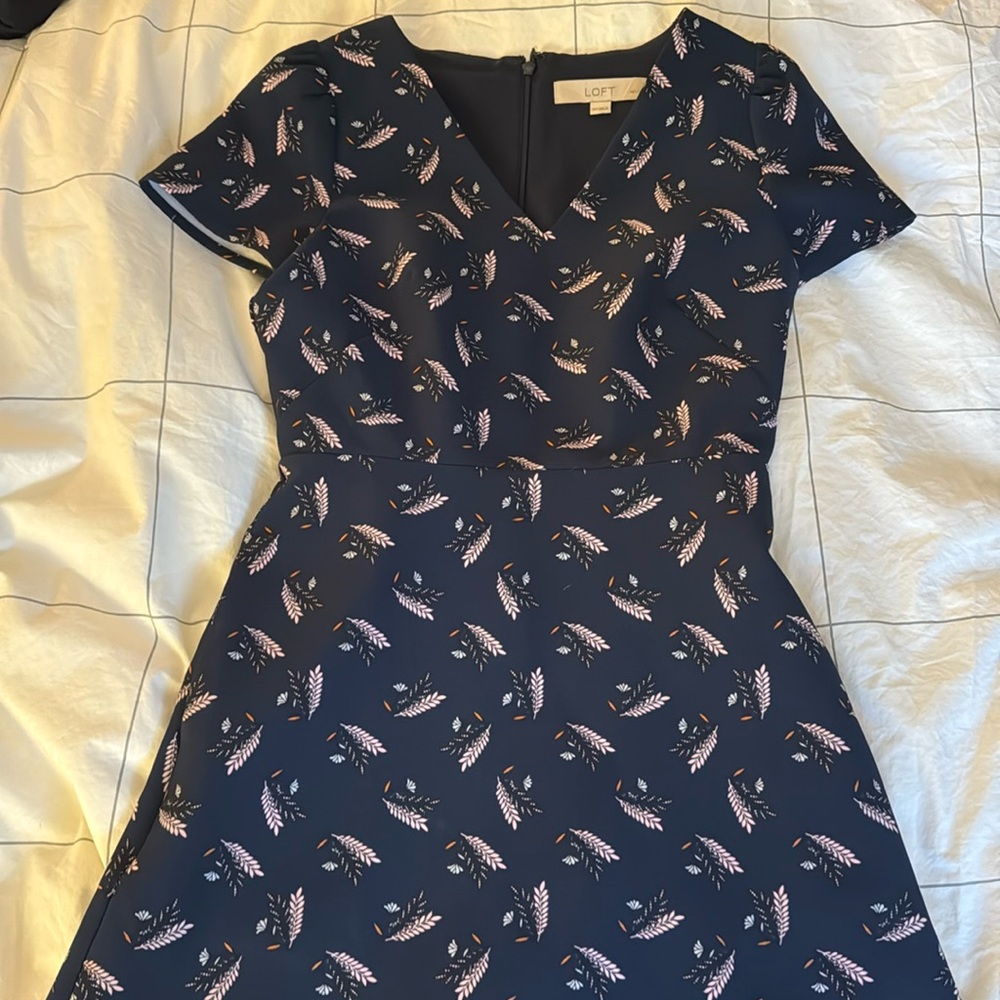 Ann Taylor loft dress with cap sleeves